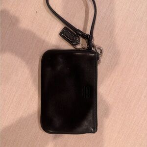 Coach Black Wristlet Clutch